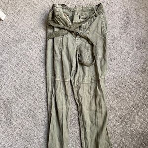 AE High-Waisted Linen Tapered Pant